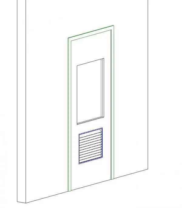 Single Flush with Vision and Vent