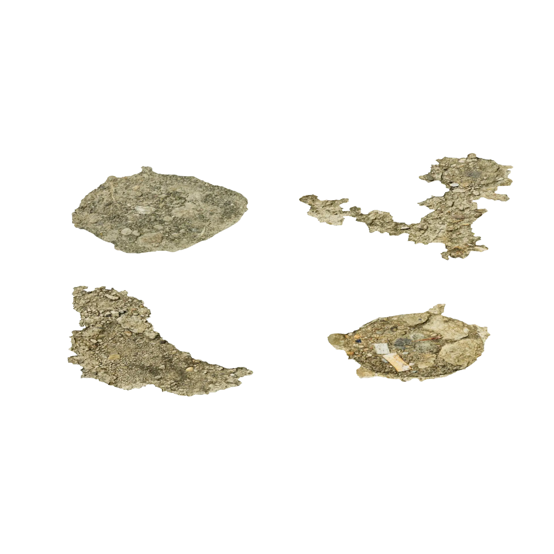 Asphalt Damage Set 002