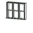 Double Hung Window - Triple