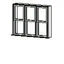 Double Hung Window - Triple