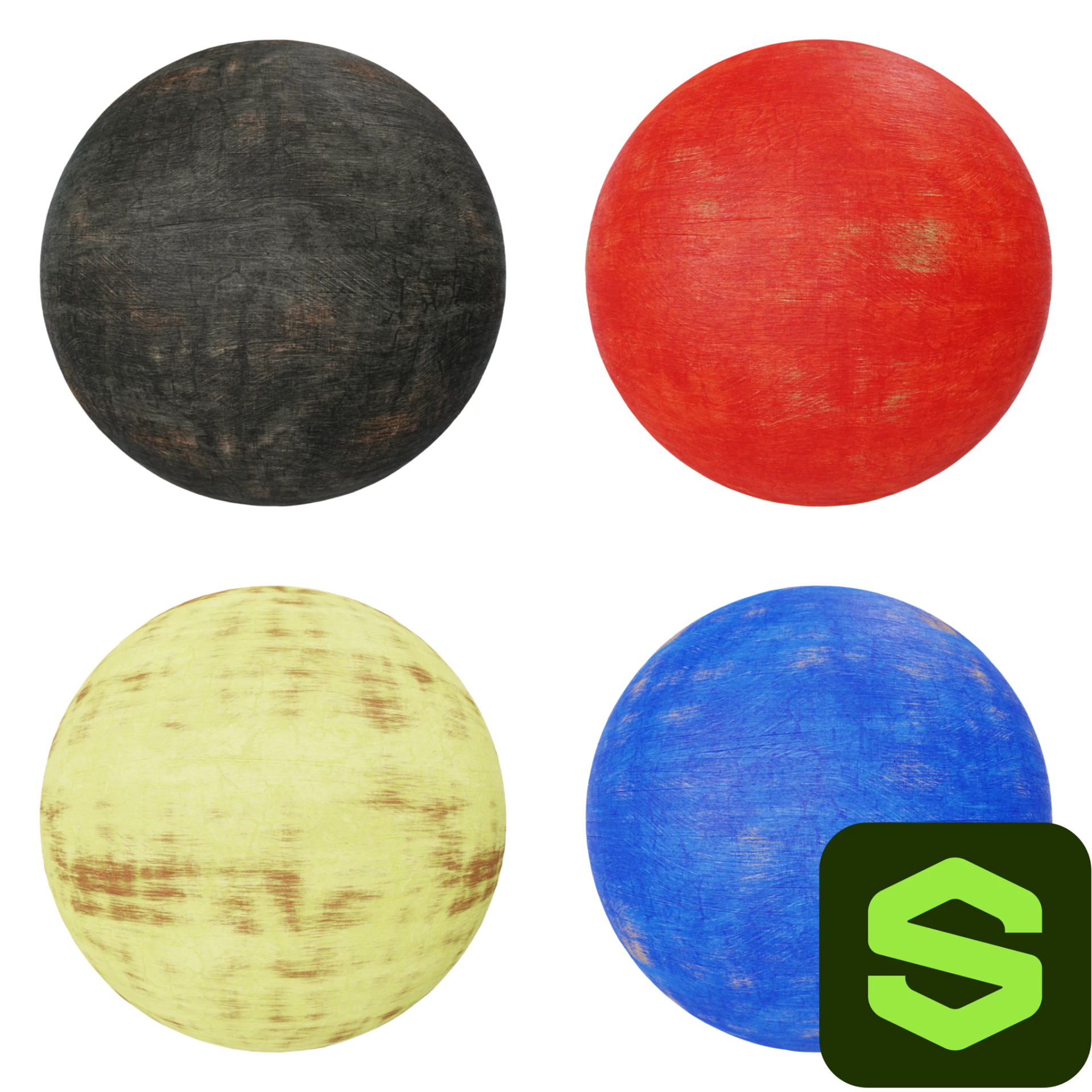 Painted Wood Substance 001