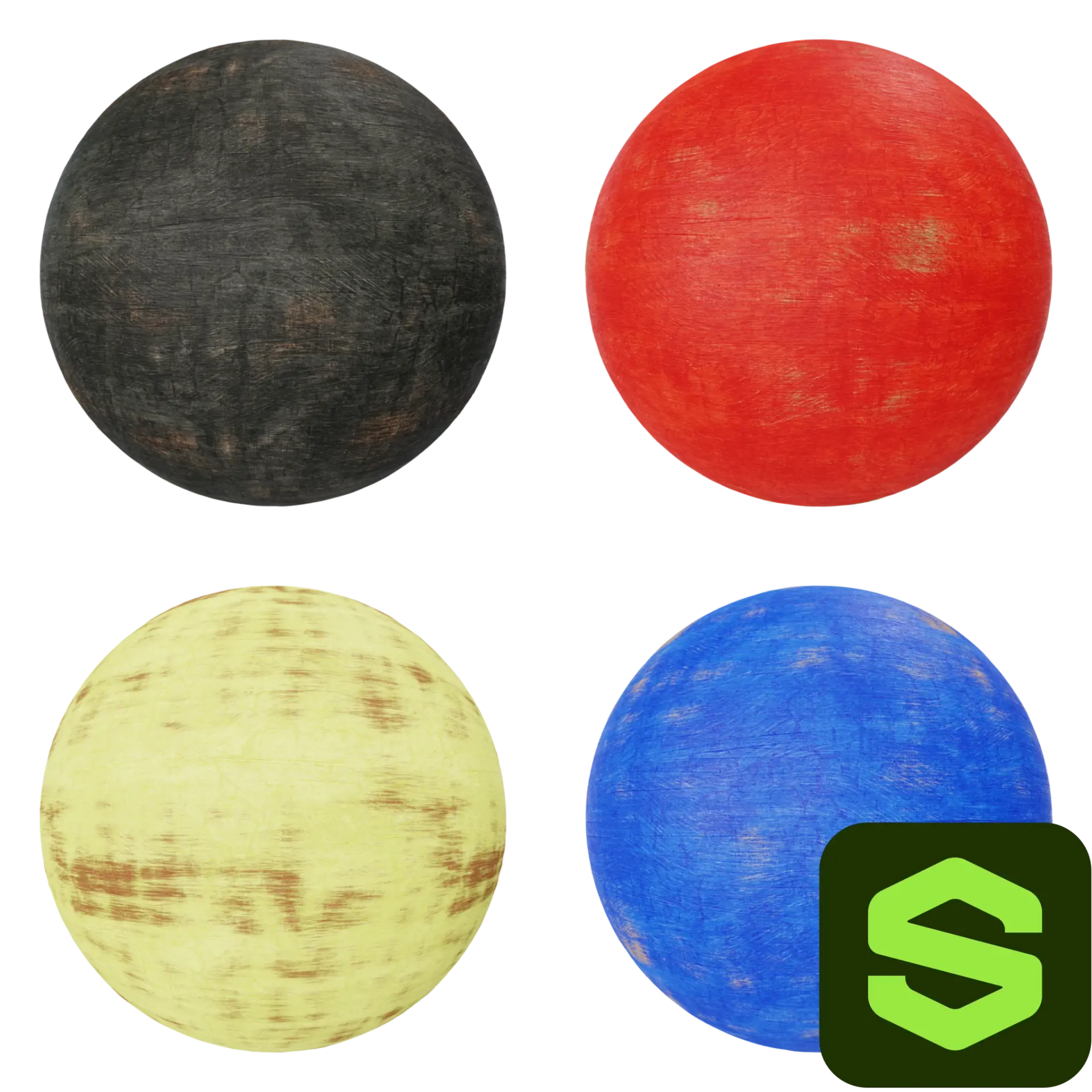 Painted Wood Substance 001 — preview 1 (ambientCG, CC0)