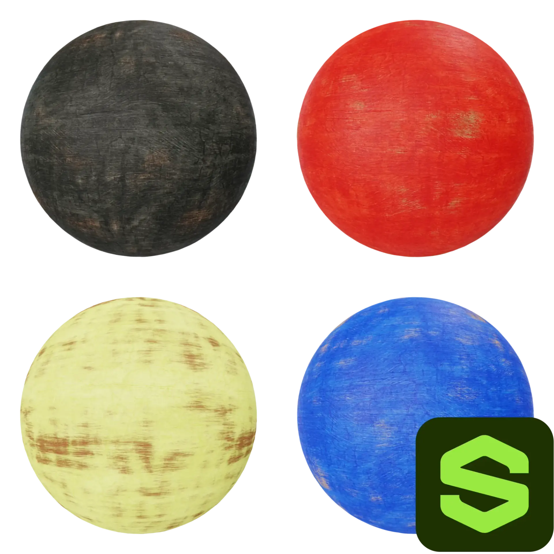 Painted Wood Substance 001