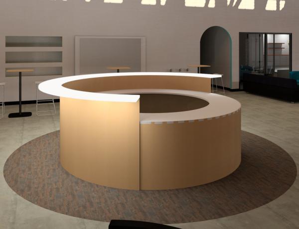 Round Reception desk
