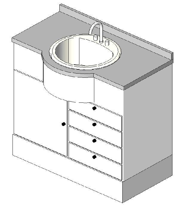 Bathroom Round Vanity