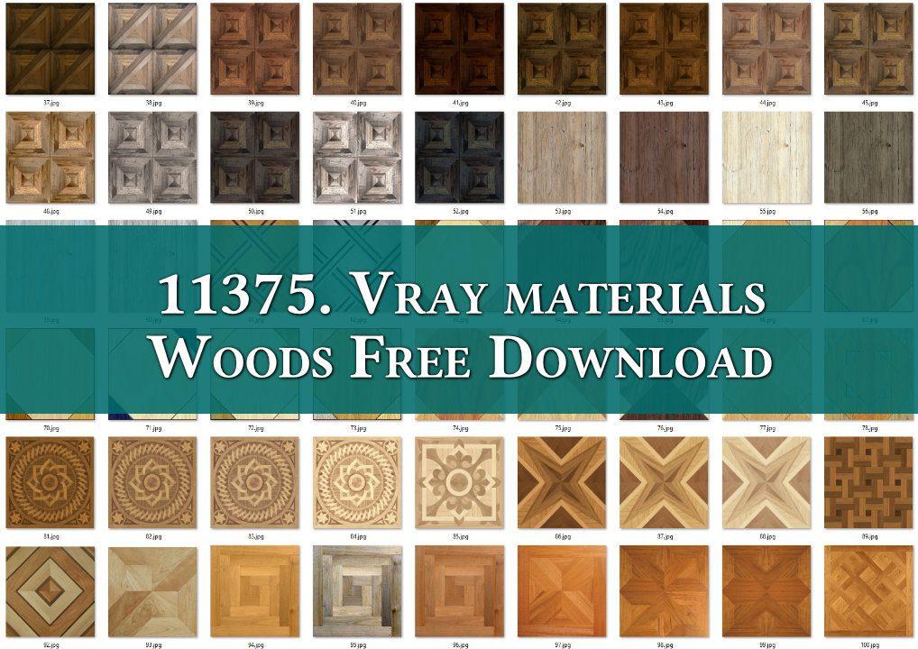 Vray materials Woods