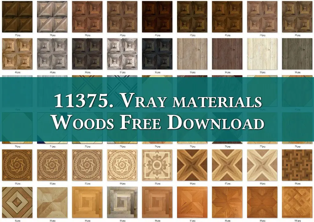 Vray materials Woods