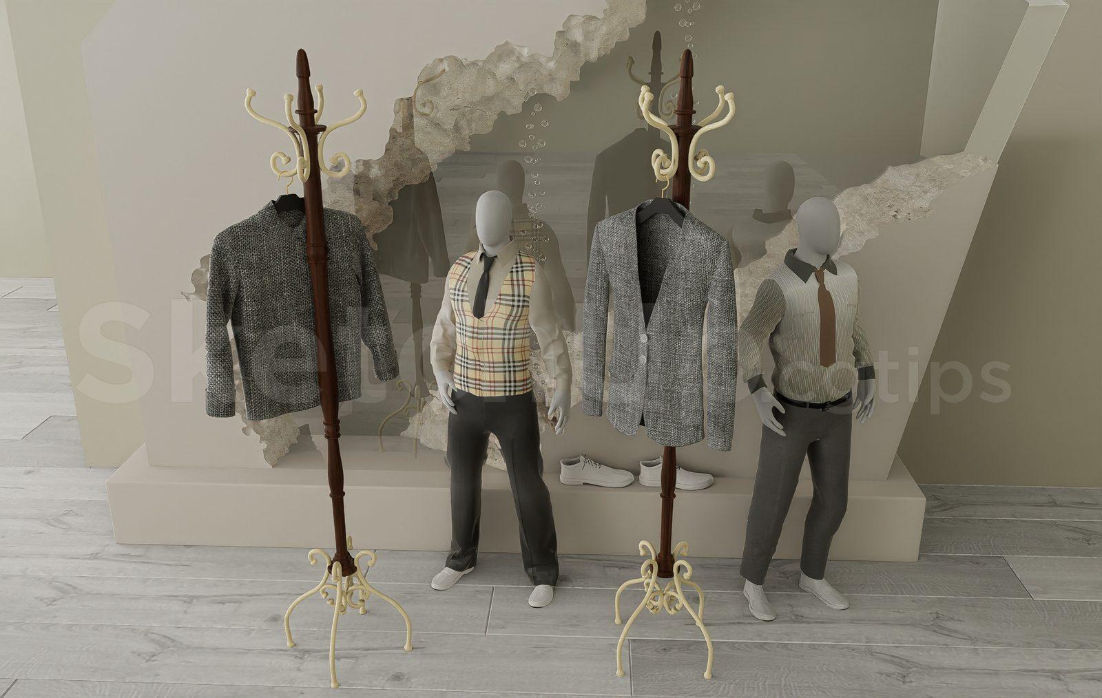 Men’s Fashion Store Display and Mannequins