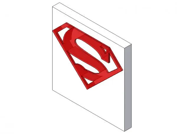 SUPERMAN window — preview 1, by hellogan29 (RevitCity, CC0)