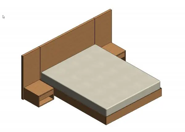Bed 1600x2000 — preview 1, by Tuấn Anh (RevitCity, CC0)