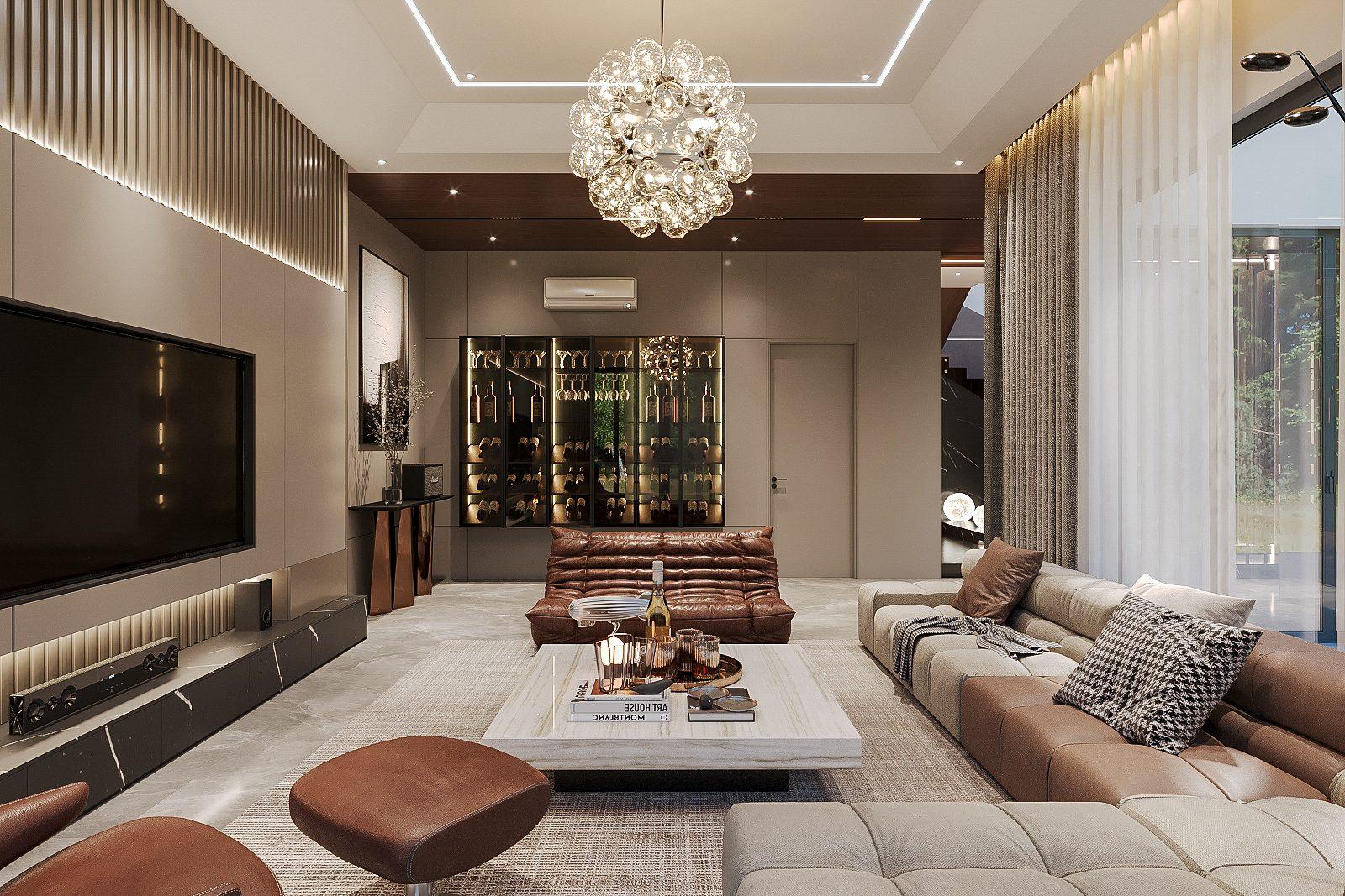 Living Room – Kitchen Interior