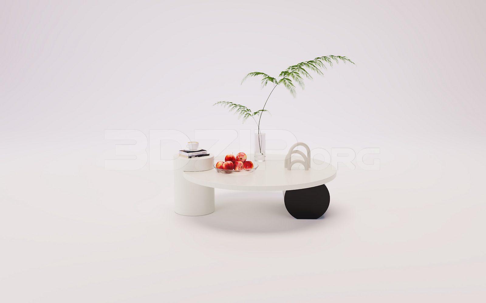 Tea Table Model for Interior Design