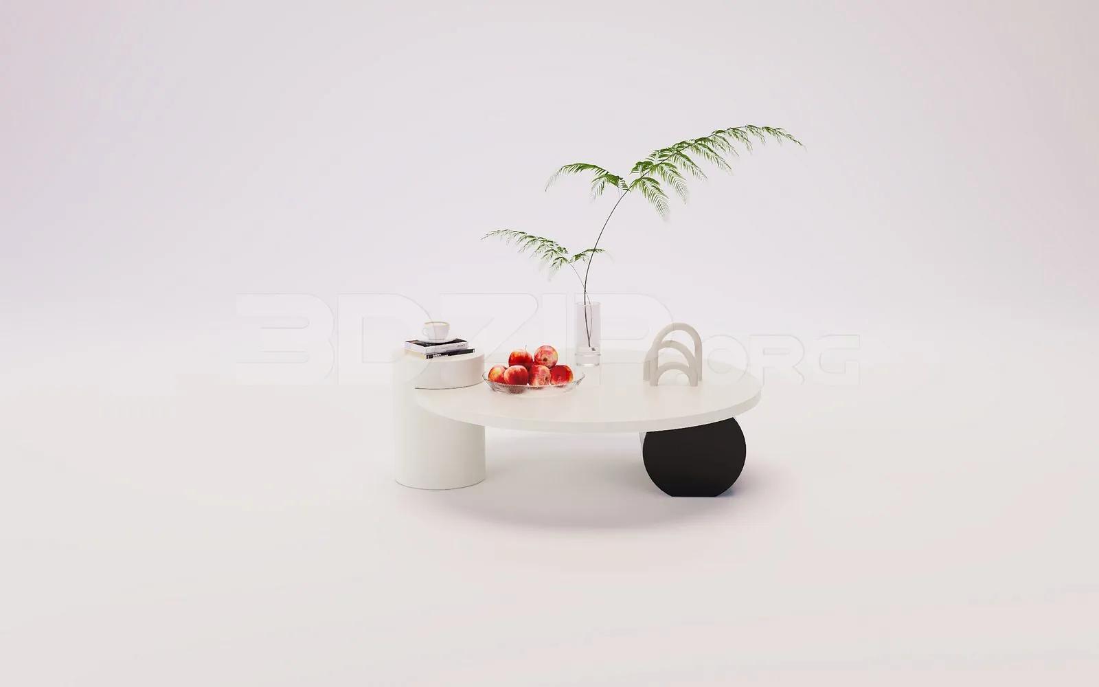 Tea Table Model for Interior Design