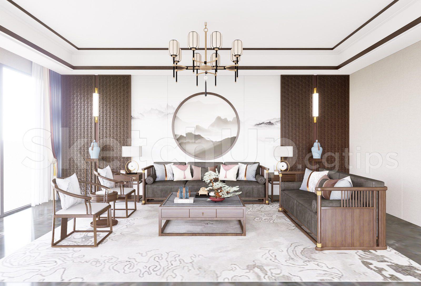 Indochine Living Room Interior