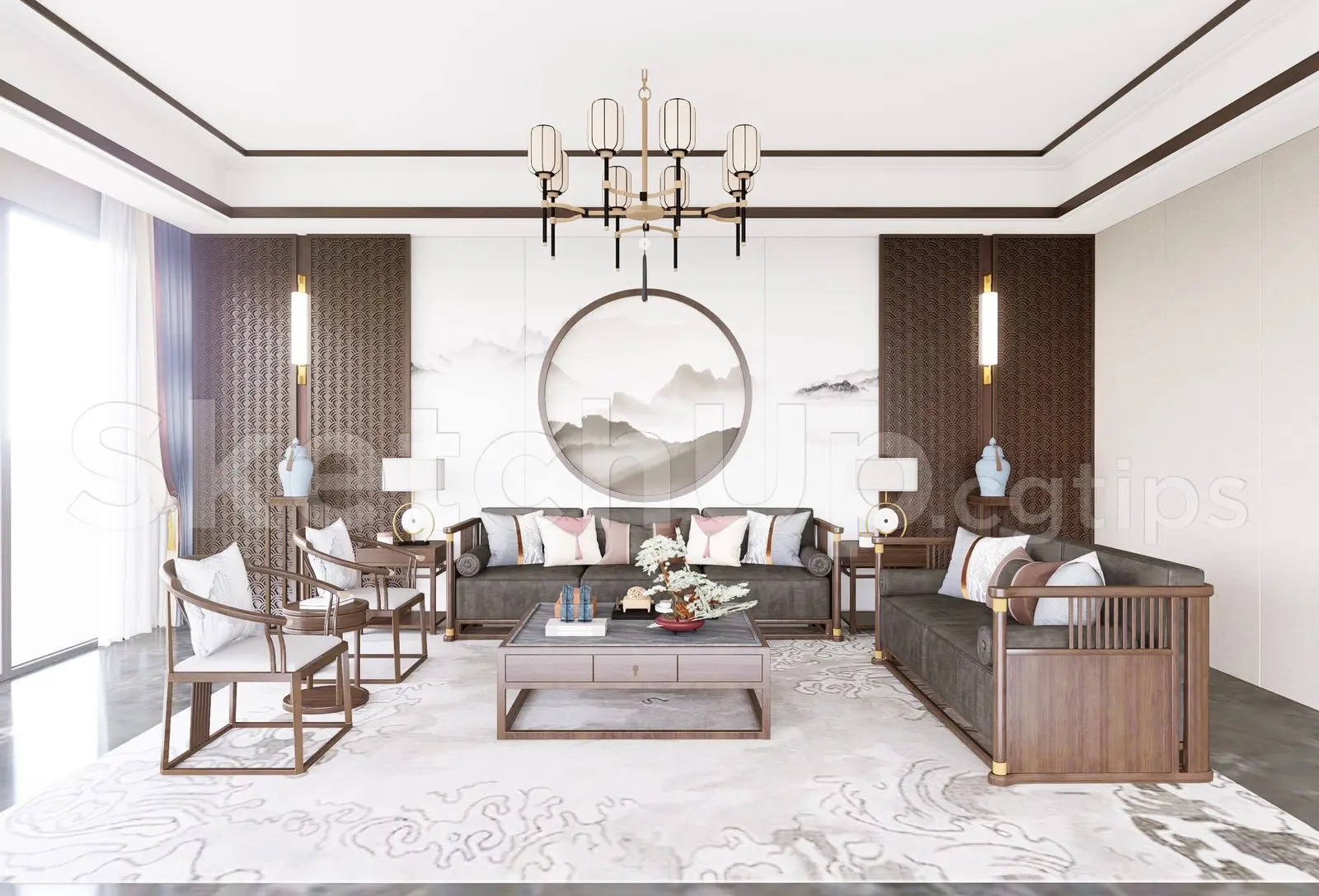 Indochine Living Room Interior