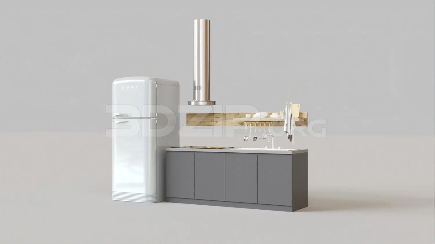 Kitchen — preview 1 (3dzip, CC0)