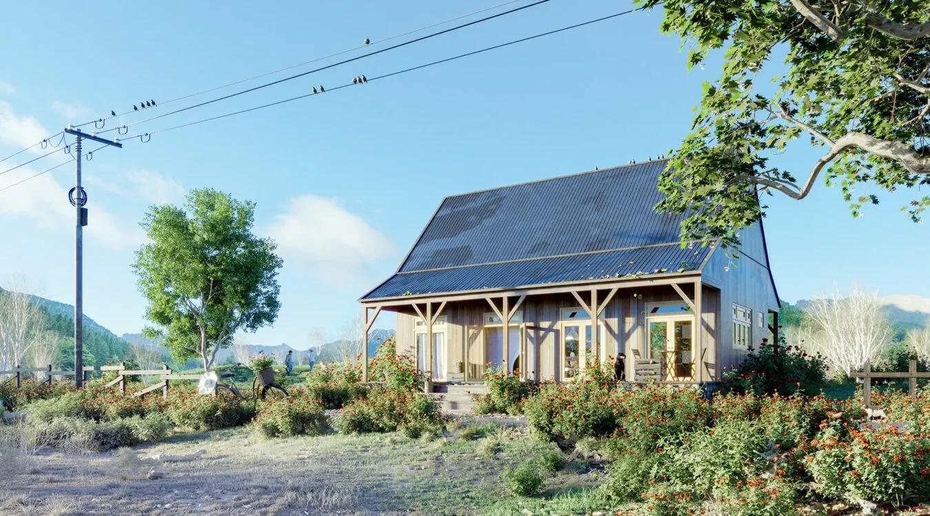 Exterior House Scene