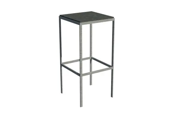 Generic Modern Bar Stool - Parametric — preview 1, by Me (RevitCity, CC0)