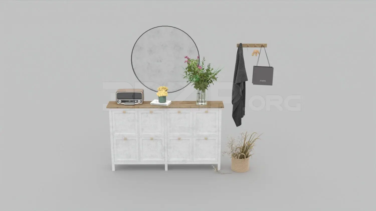 Shoe Cabinet — preview 1 (3dzip)