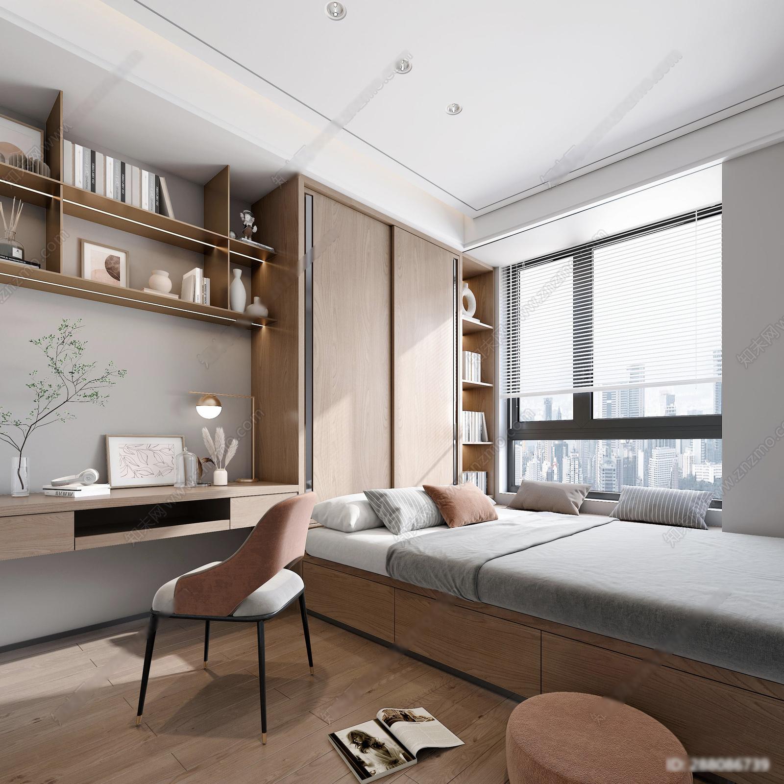 Interior Bedroom Scene