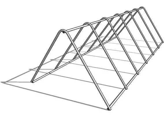 Dero Event Rack — preview 1, by Dero Bike Racks (RevitCity, CC0)