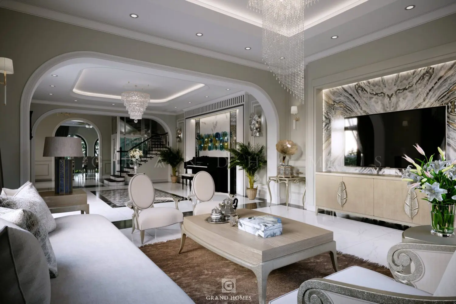 Interior Kitchen – Livingroom 301 Scene — preview 1, by Ngoc Pham (3dzip, CC0)