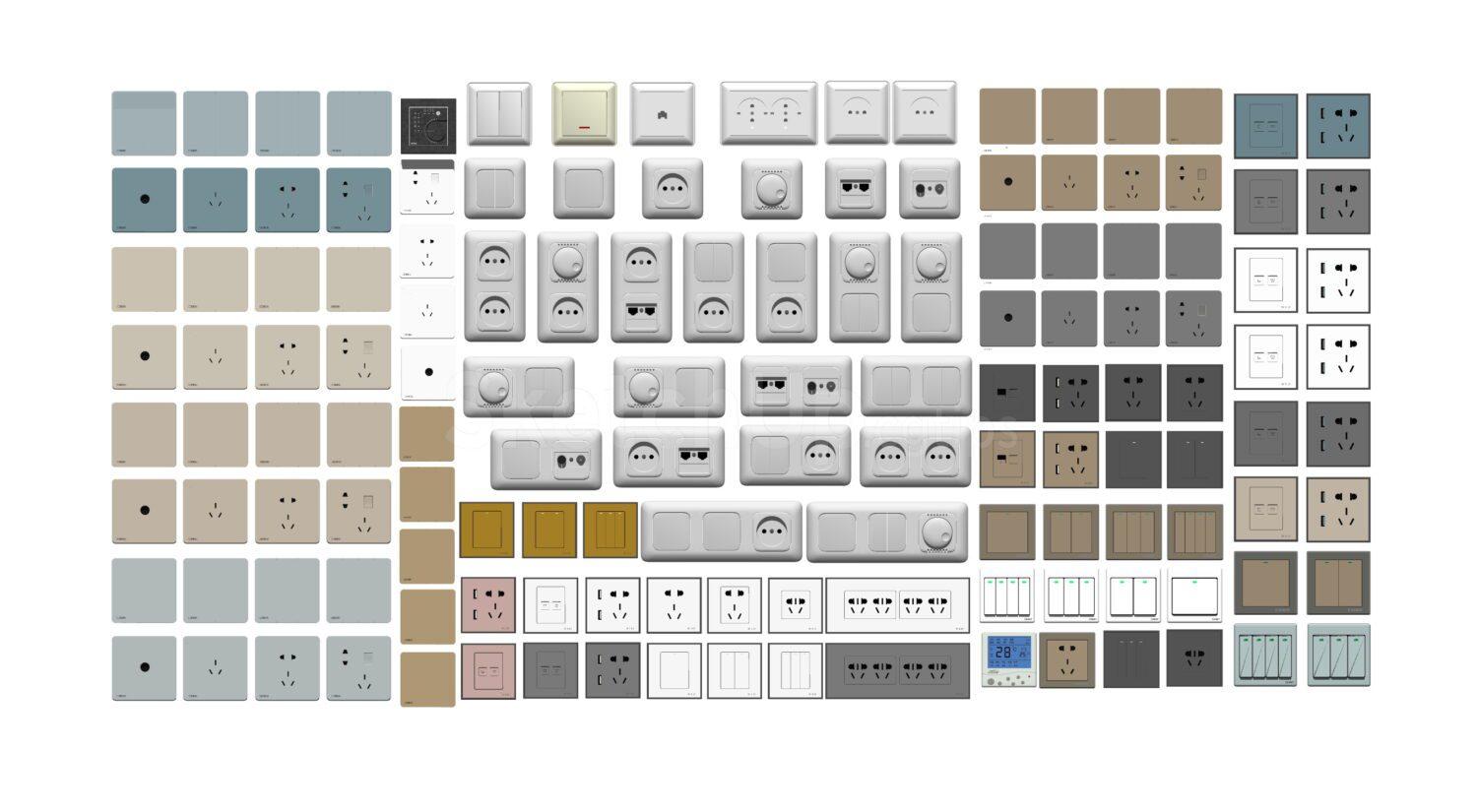 Electrical outlets and switches