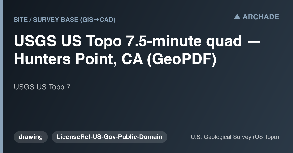 USGS US Topo 7.5-minute quad — Hunters Point, CA (GeoPDF)
