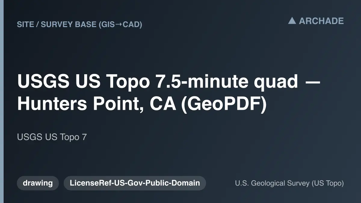 USGS US Topo 7.5-minute quad — Hunters Point, CA (GeoPDF)