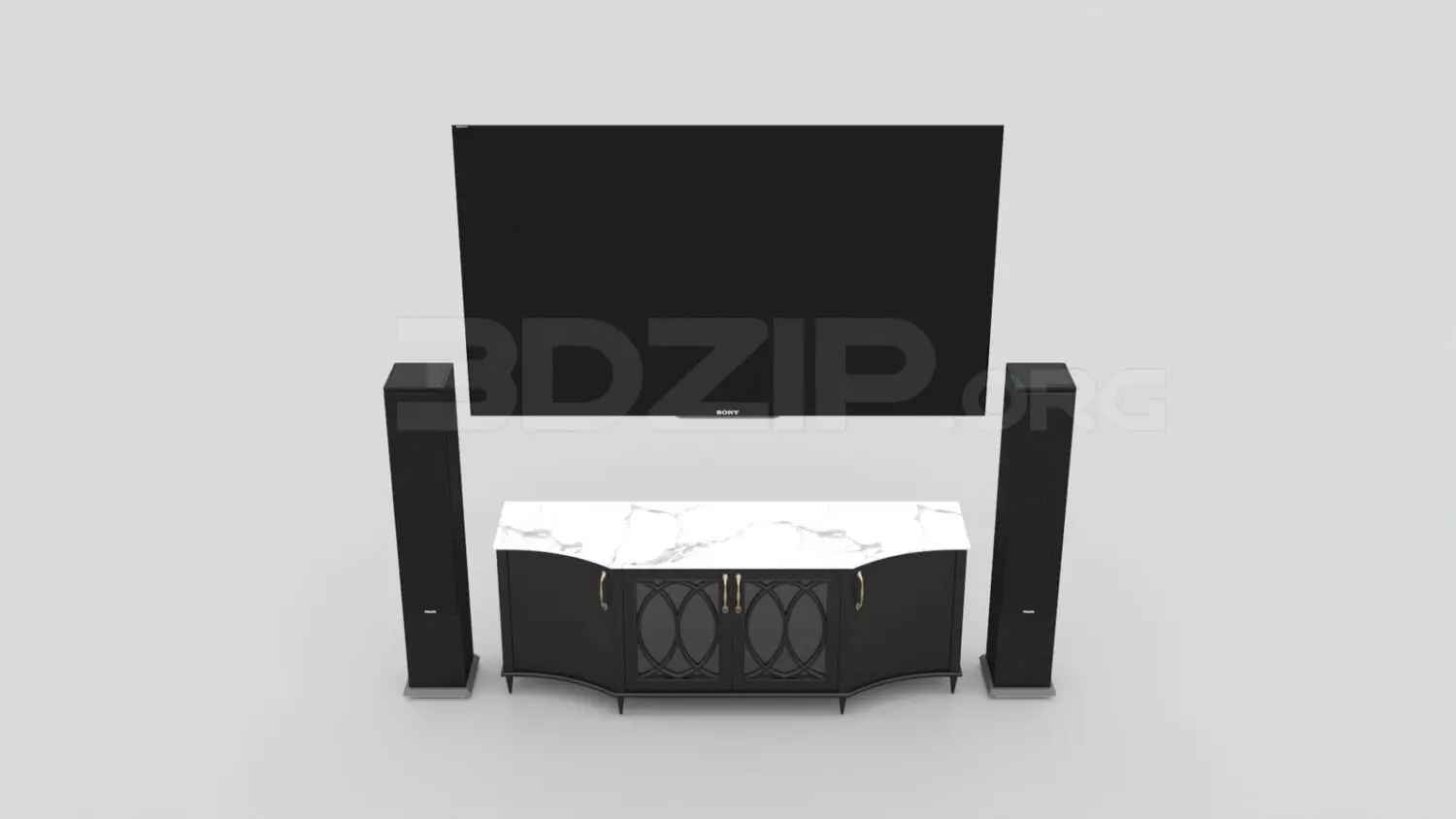 TV Cabinet — preview 1 (3dzip)