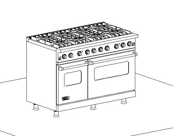 8 Burner Viking Range