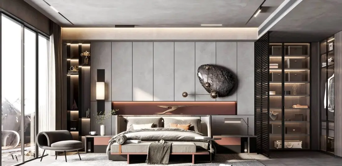 Interior Scenes Model Bedroom 548