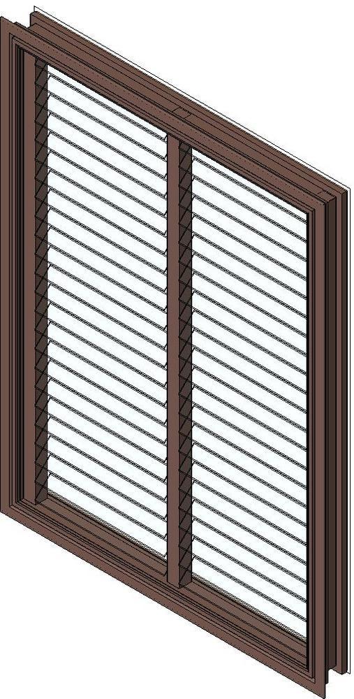 Louvres Window - 2 Bays