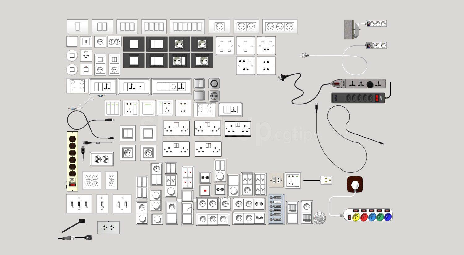 Electrical outlets and switches