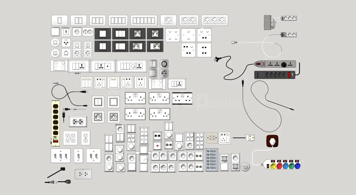 Electrical outlets and switches