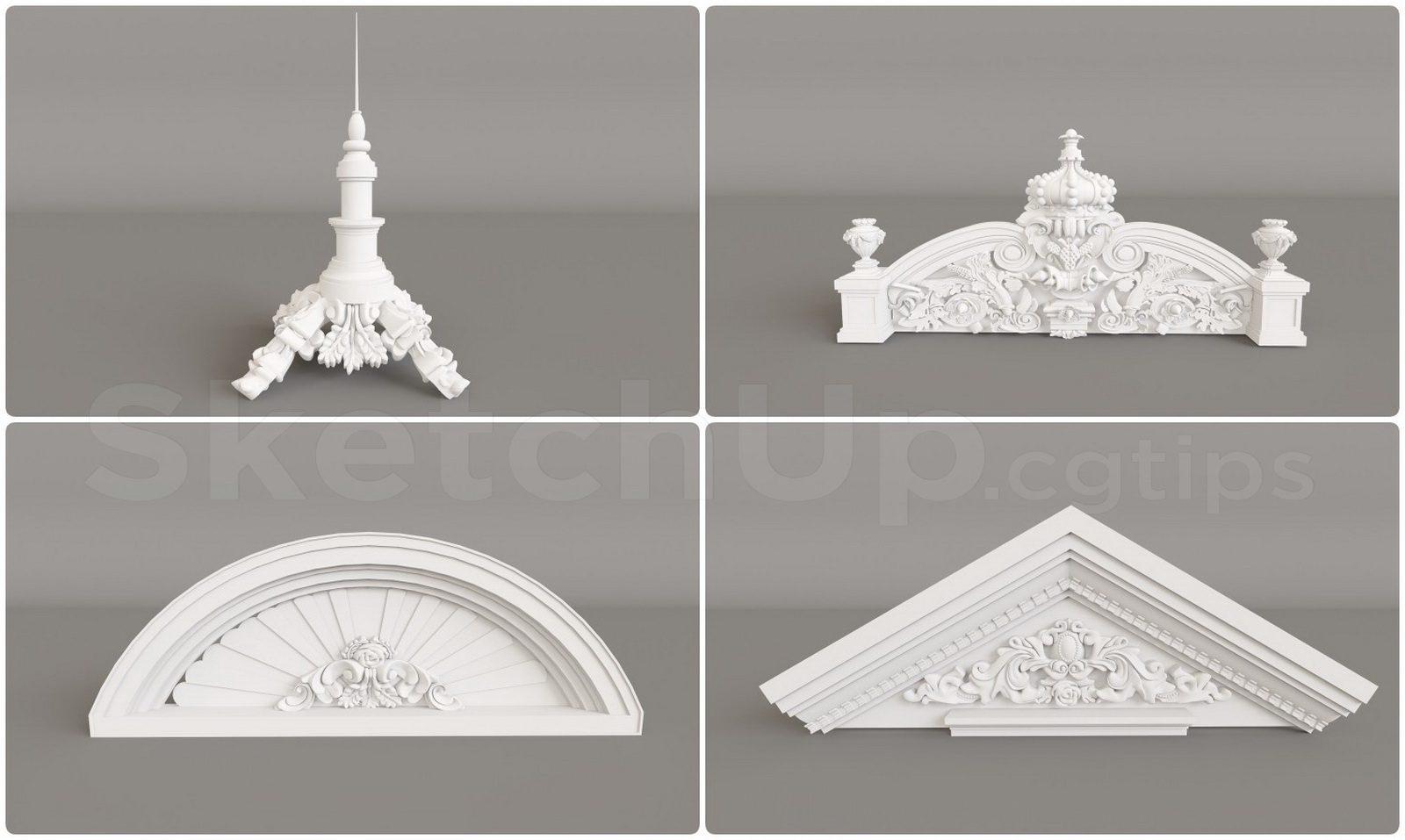 Neoclassical Roof Cap