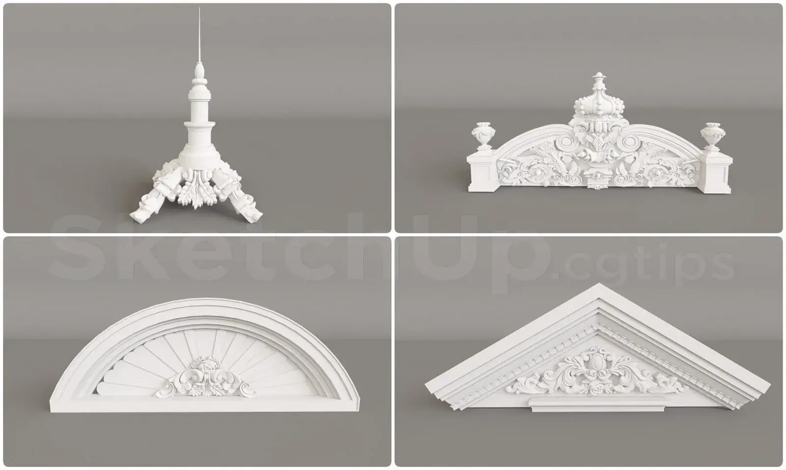 Neoclassical Roof Cap