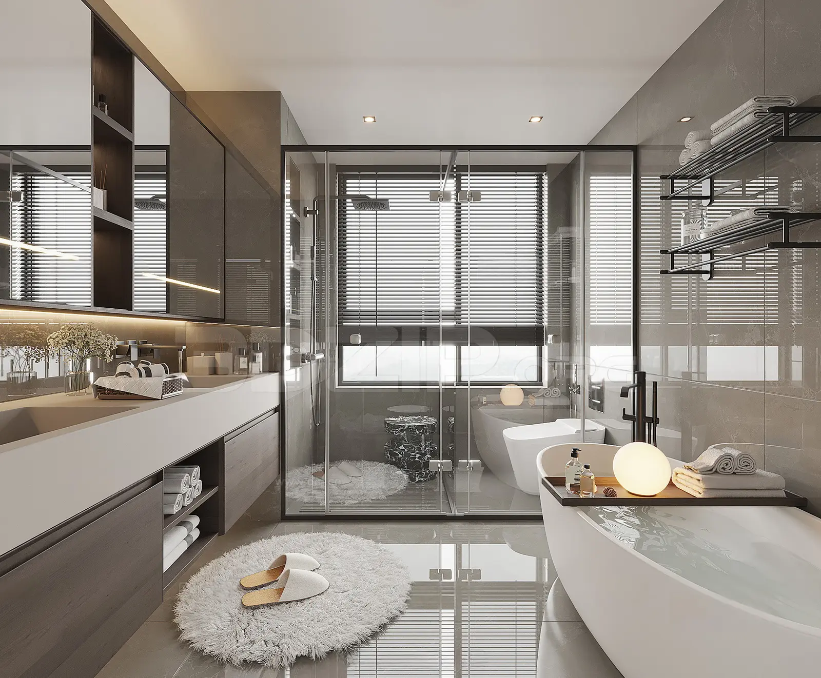 Bathroom Interior — preview 1 (3dzip)