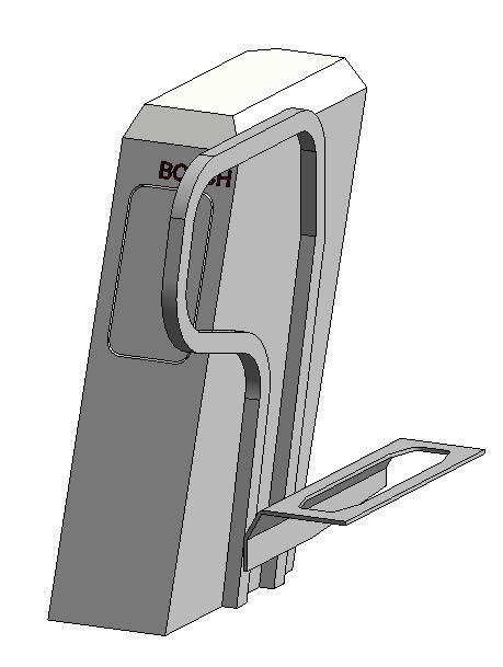 E Bike Charging Station with Wheel well up - non parametric