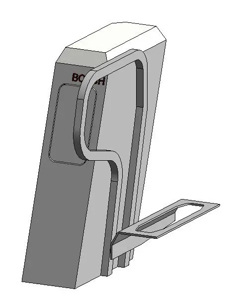 E Bike Charging Station with Wheel well up - non parametric