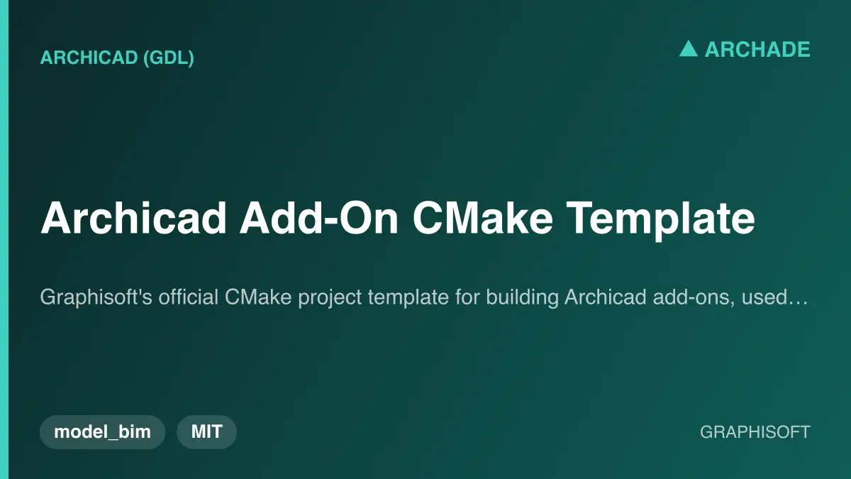 Archicad Add-On CMake Template