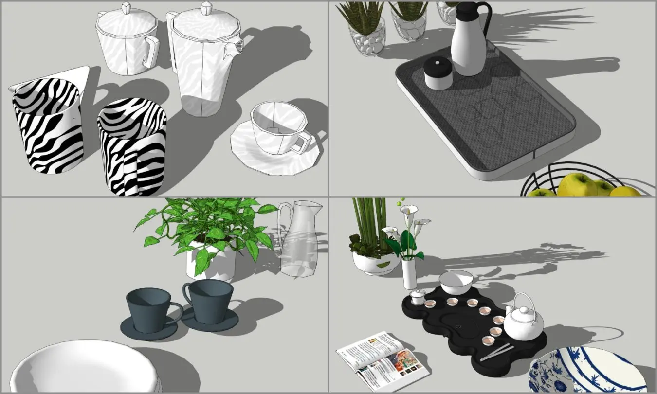 Combo Decor on Tea Coffee Table