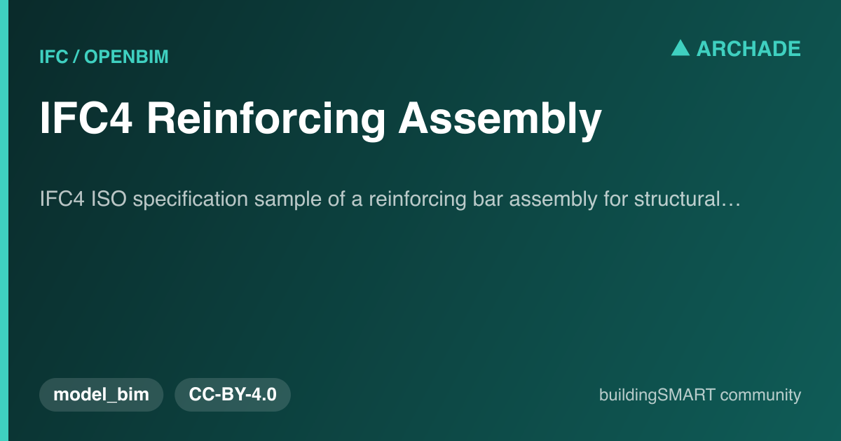 IFC4 Reinforcing Assembly