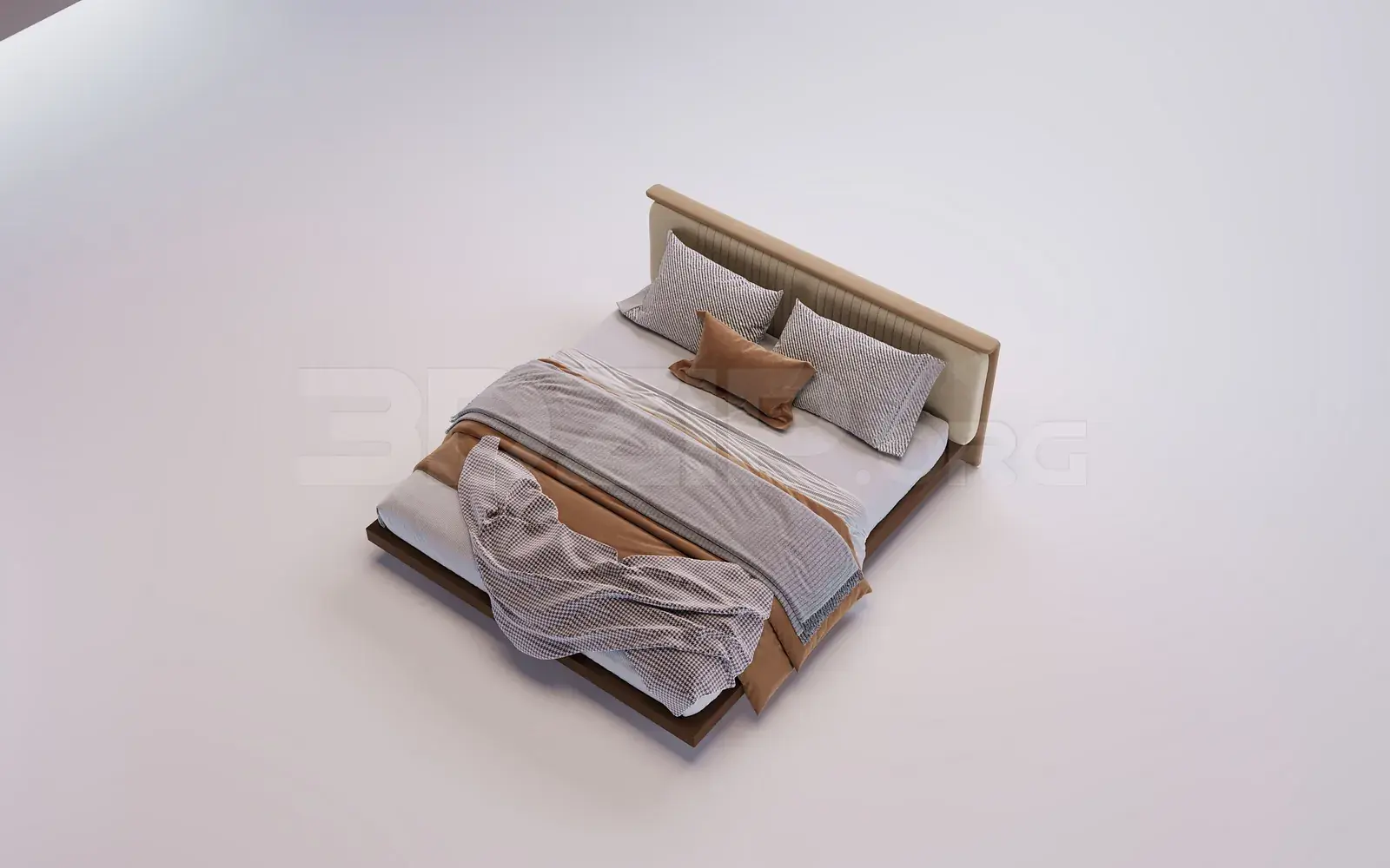 Bed Model for Interior Design