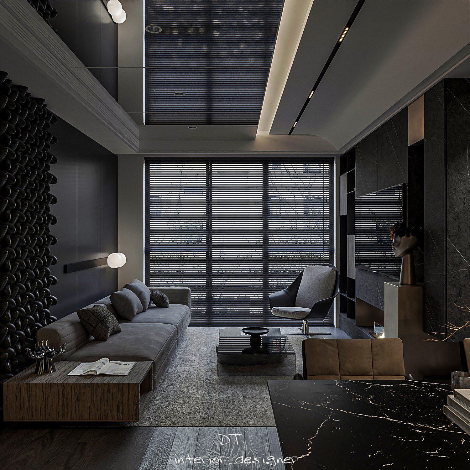 Living Room – Kitchen Interior