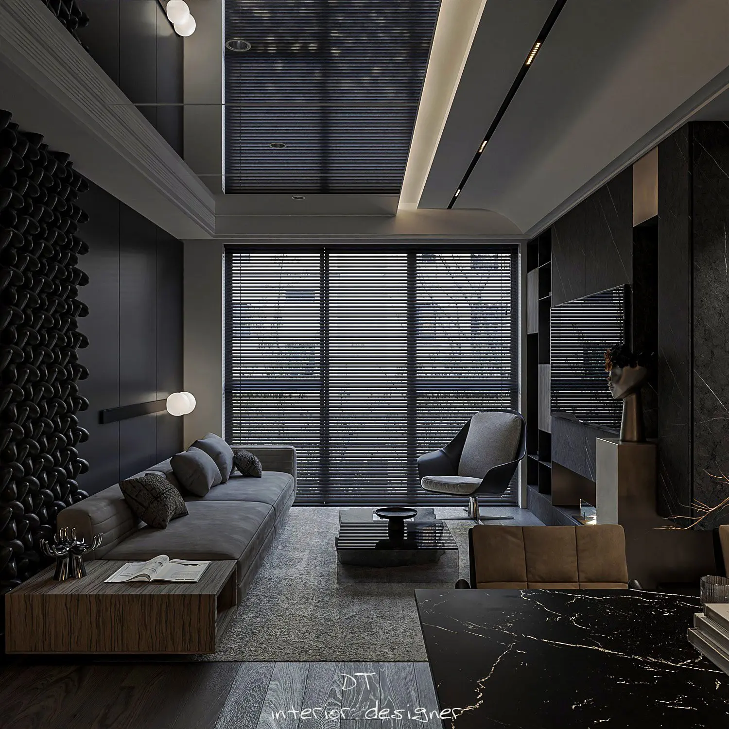 Living Room – Kitchen Interior
