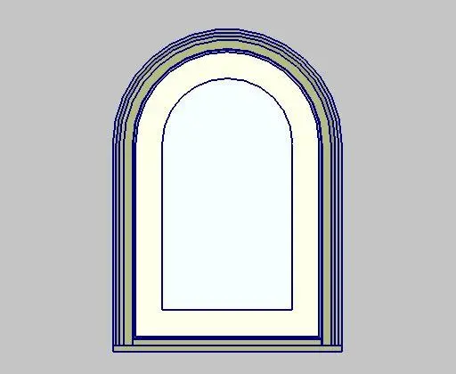 Kolbe Ultra Series Push-out Casement Half-Circle Top Units — preview 1, by Kolbe (RevitCity, CC0)