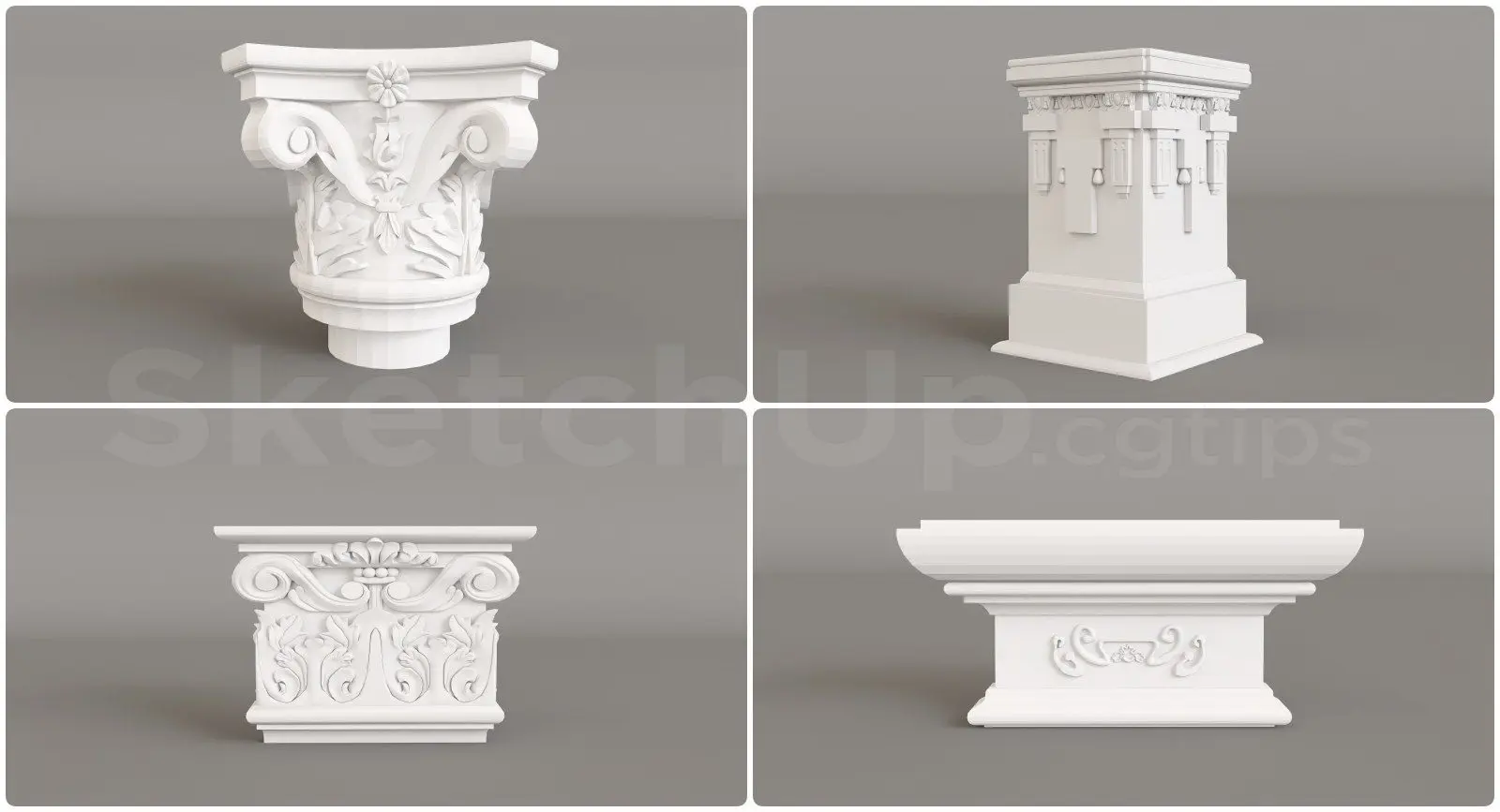 Roman column capitals — preview 1 (cgtips, CC0)