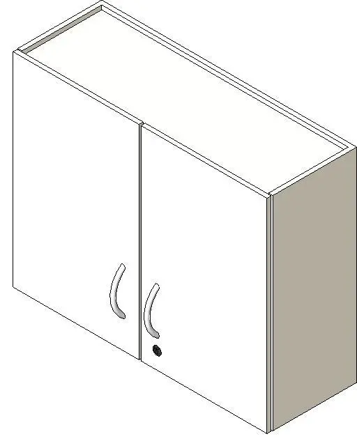 HermanMiller_Casework_CG315_OverheadCabinetDoubleDoors — preview 1, by Herman Miller (RevitCity, CC0)
