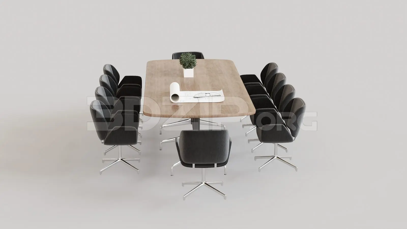 Meeting Room Furniture — preview 1 (3dzip, CC0)